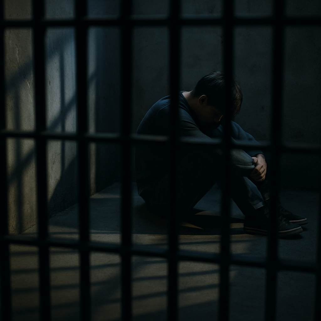 Show the prison bars 