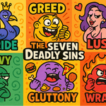 Spell GREED with two e's and GLUTTONY with an O
