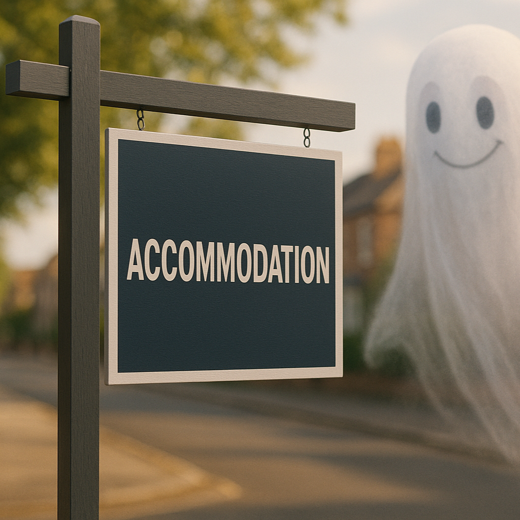 The ghost can be less scary