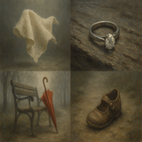 Things that are lost - a baby up for adoption, an engagement ring, an umbrella, a seven year old daughter
