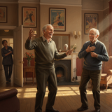 Two retired male actors share memories by improvising scenes from plays they have appeared in, surreptitiously watched by a member of staff at their care home. As the play unfolds, all three characters reveal secrets that have hitherto lain hidden.
